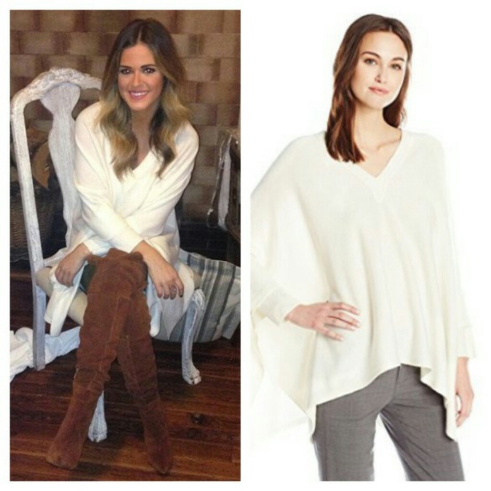 Vince poncho knit sweater